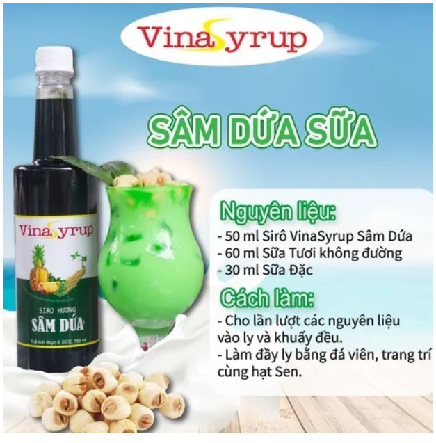 Siro sâm dứa Vina chai 750ml
