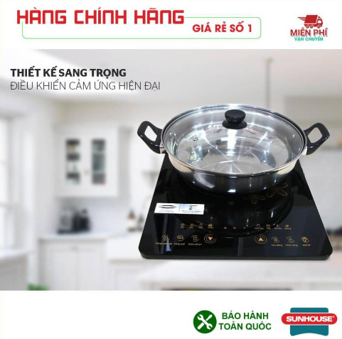 Bếp điện từ cảm ứng sunhouse SHD6800