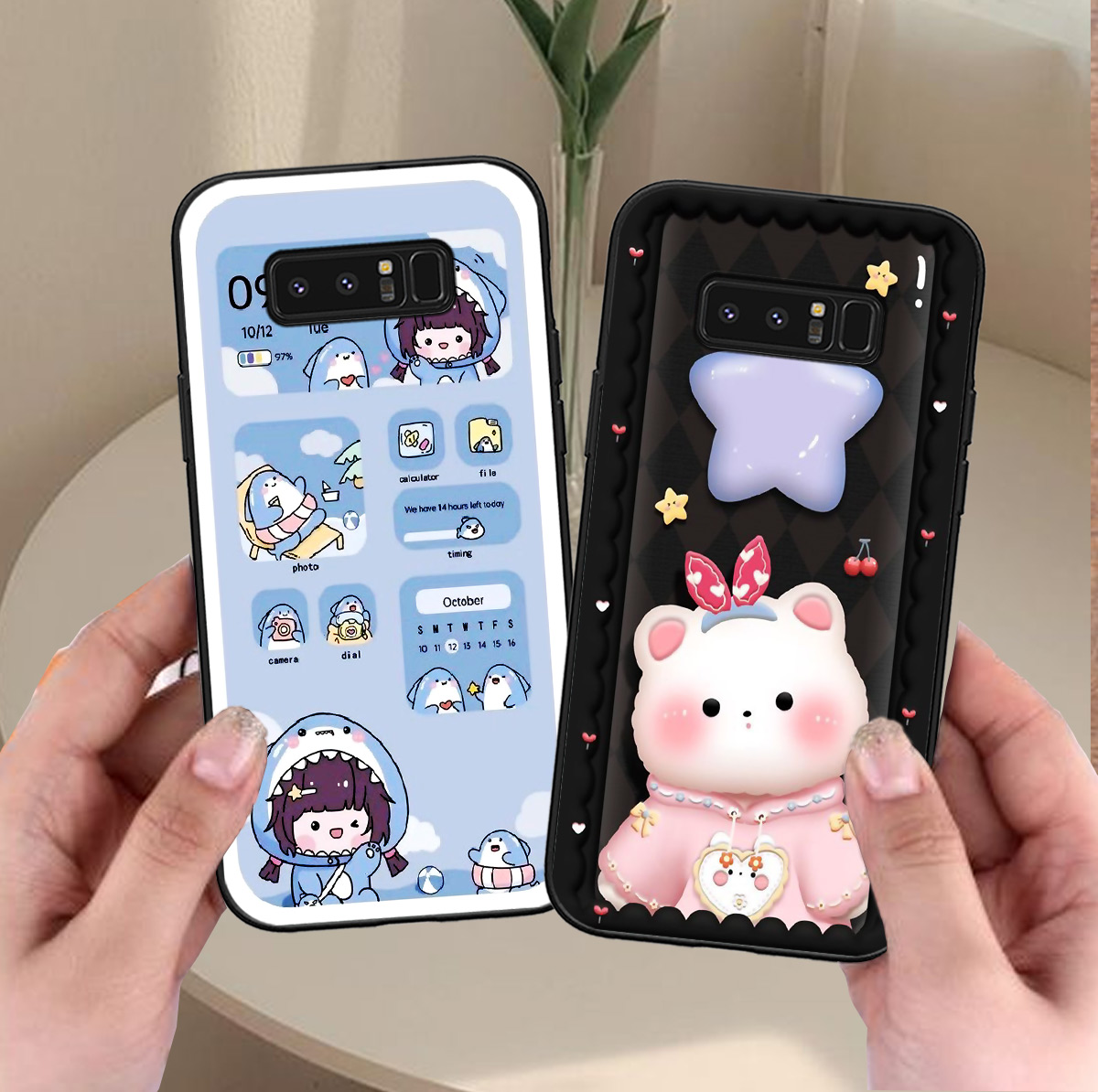 Ốp Samsung Note 8 / note 9 in hình gấu 3D sêu dễ thương cute