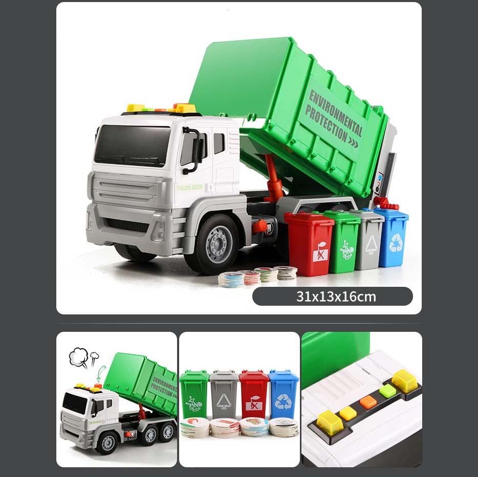 Đồ chơi xe chở rác đa chức năng w820a mới nhất 2022