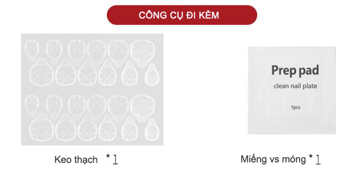 [HOT] Móng tay giả cao cấp màu sắc sang chảnh 30 móng(có miếng dán móng silicon)