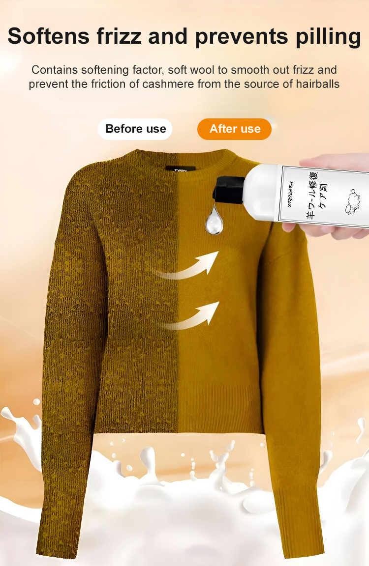 Special detergent for silk, cashmere, and mulberry silk