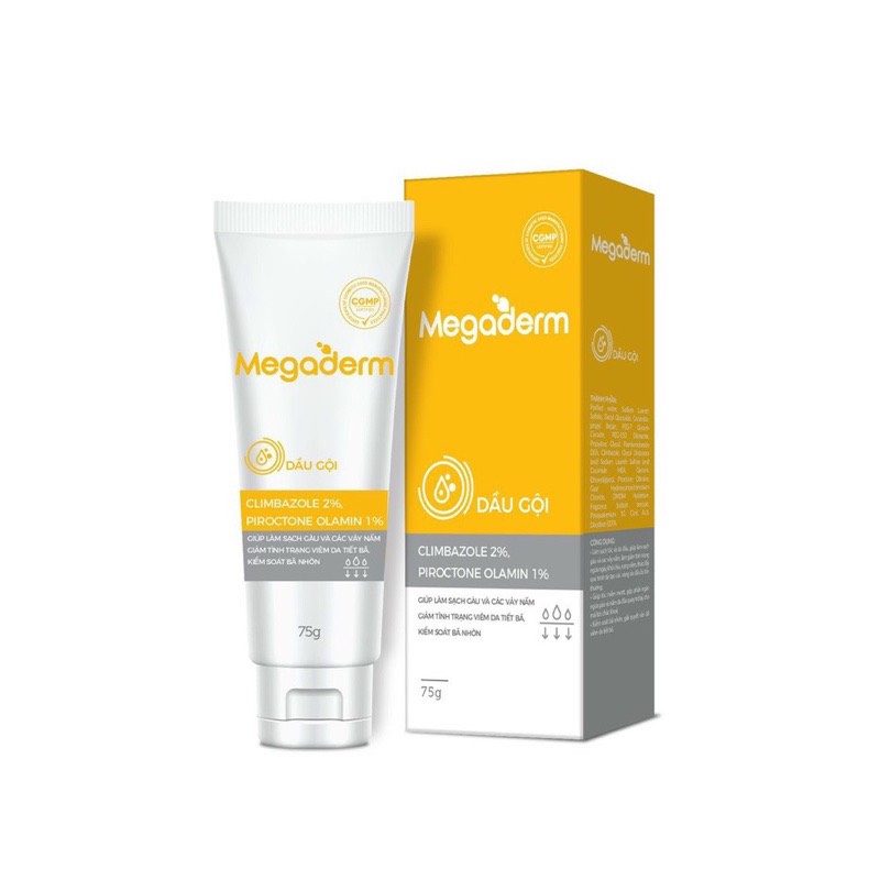 Dầu Gội Megaderm Làm Sạch Gàu Và Các Vảy Nấm Da Đầu, Ngăn Ngừa Ngứa Da Đầu  - 75g