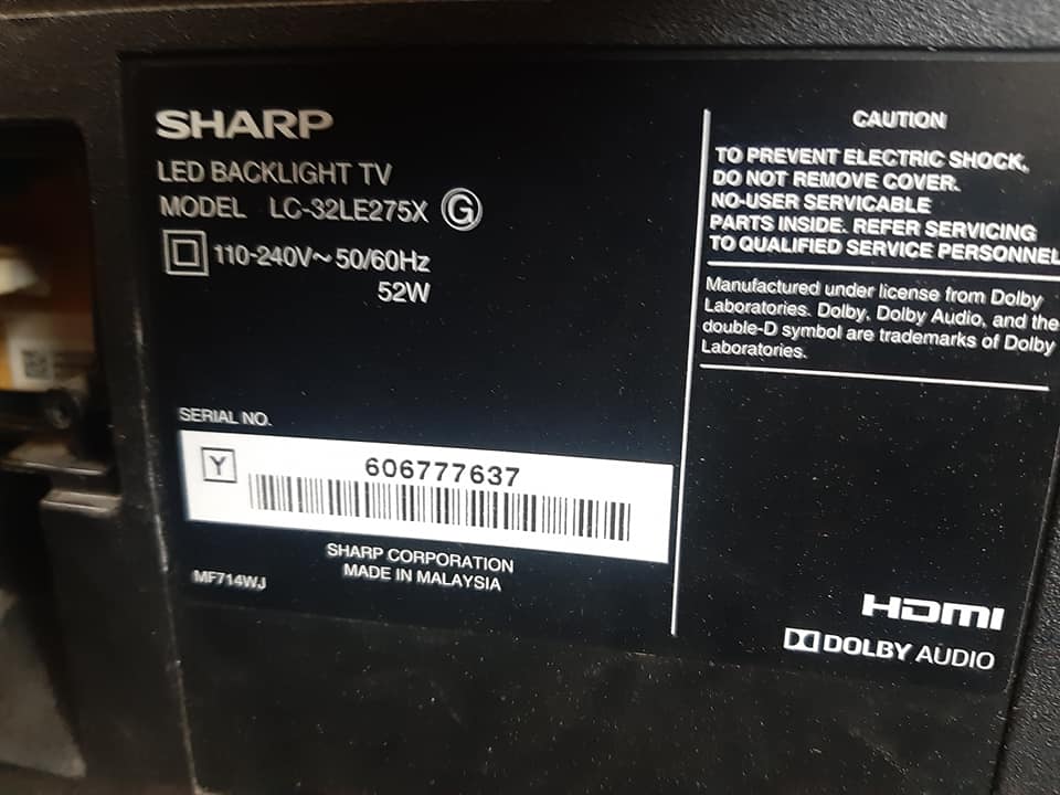 Bo mạch SHARP 32LE275
