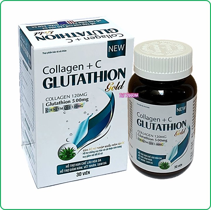 Viên uống trắng da Colagen Glutathion - thành phần sâm tố nữ