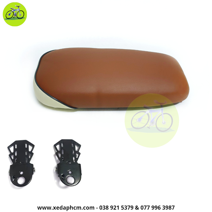[HCM]Combo HOT nệm yên sau xe đạp mềm và gác để chân gấp xếp dẹp