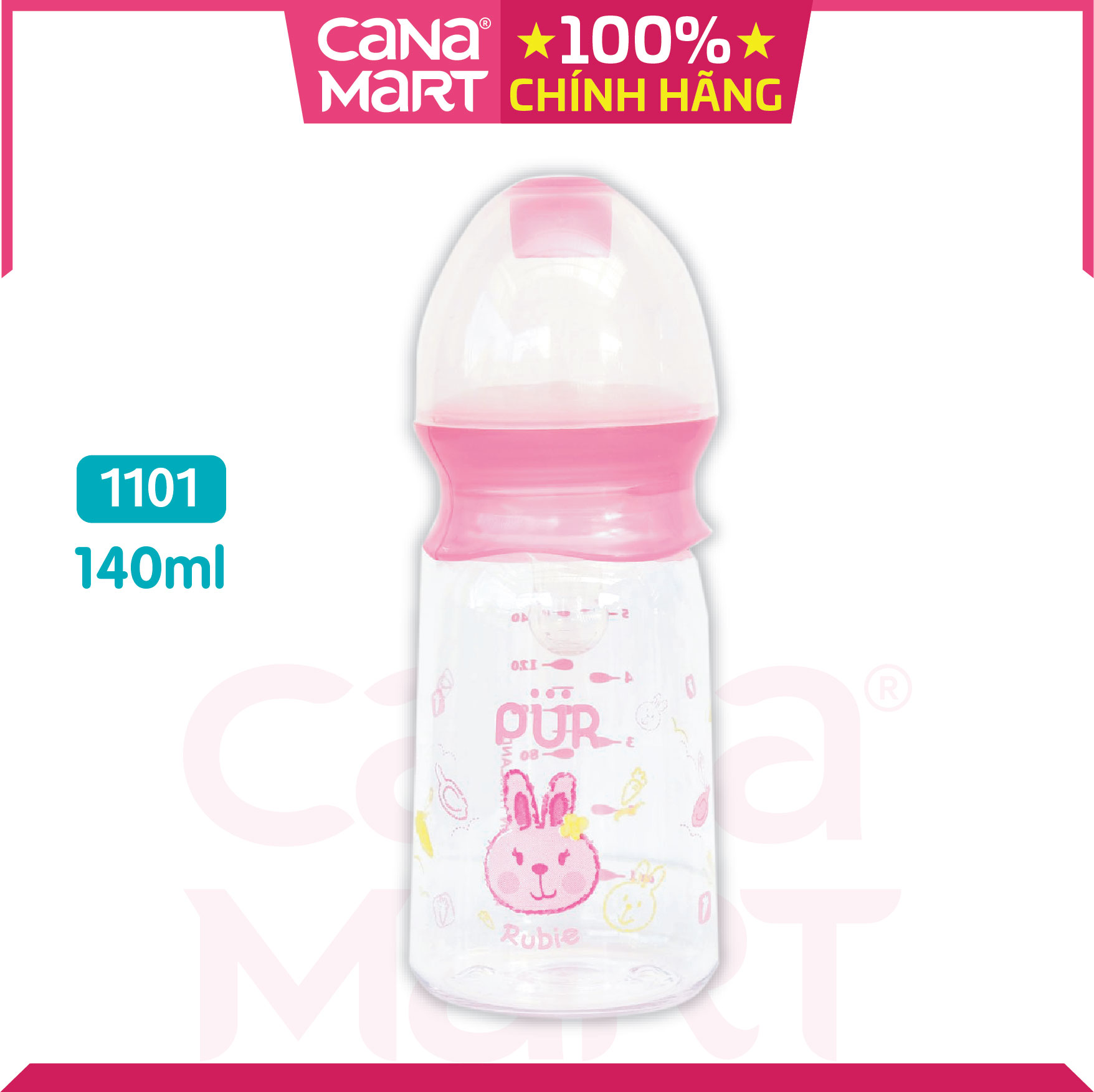 Bình sữa cổ thường Pur Classy 140ml (1101)