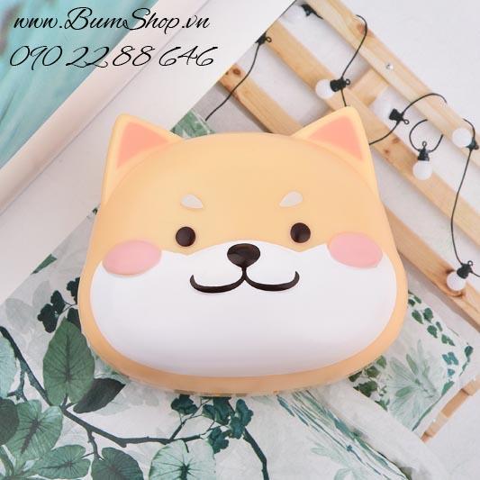 Khay gương đựng lens cún con siêu xinh
