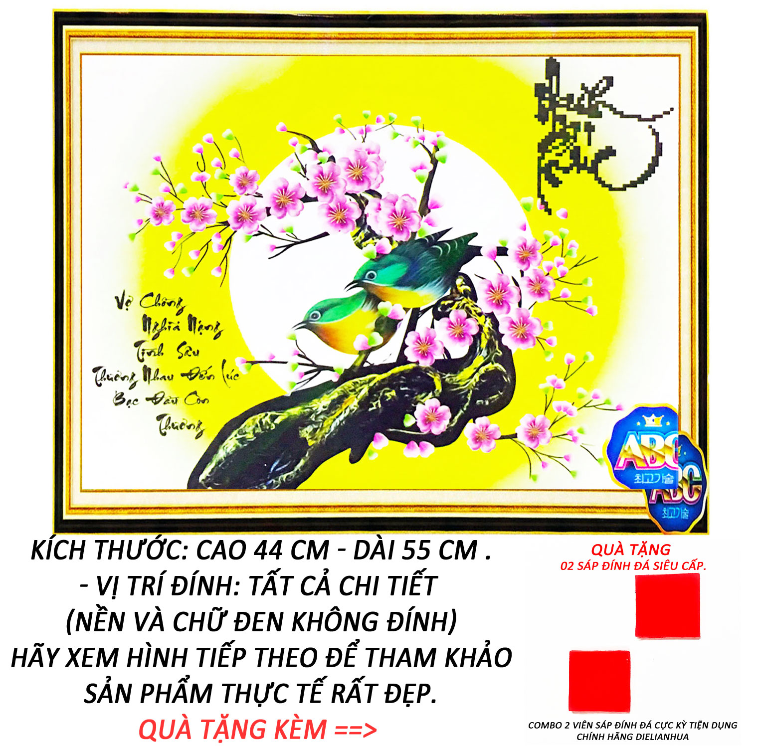 Tranh đính đá 5D - Thuận Buồm Xuôi Gió 03-Tranh Minh Hiền