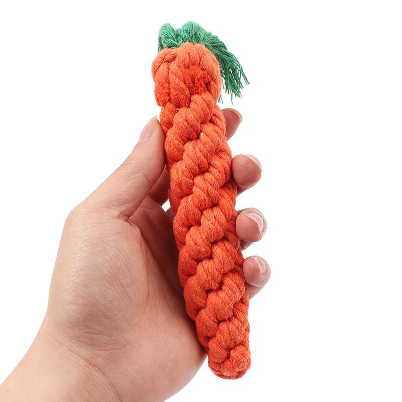 Đồ Chơi Gặm Cho Cún Hình Củ Cà Rốt - Tết Dây