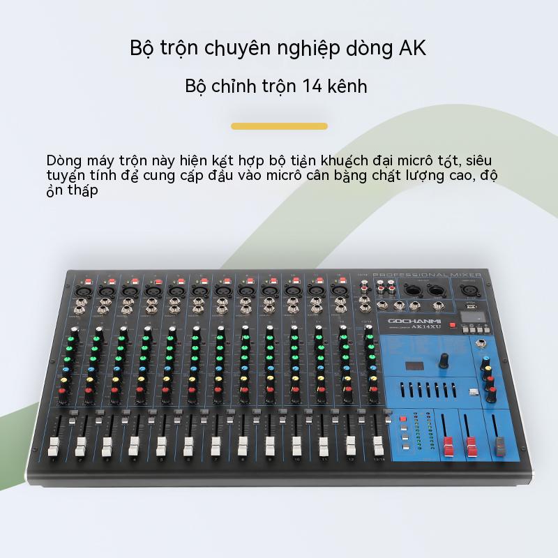 Ak14coin 14 channels 99 channel DSP effect type Bluetooth mixer can be connected using Bluetooth/USB fast delivery to your address