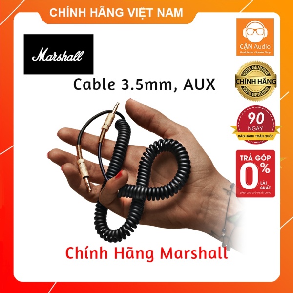 Cáp Âm Thanh Marshall Jack 3.5mm - Cable 3.5mm, Cable AUX mạ vàng Marshall chính hãng ZIN
