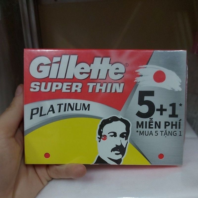 Hộp 5 cái lưỡi lam lưỡi lam Gillette Super Thin