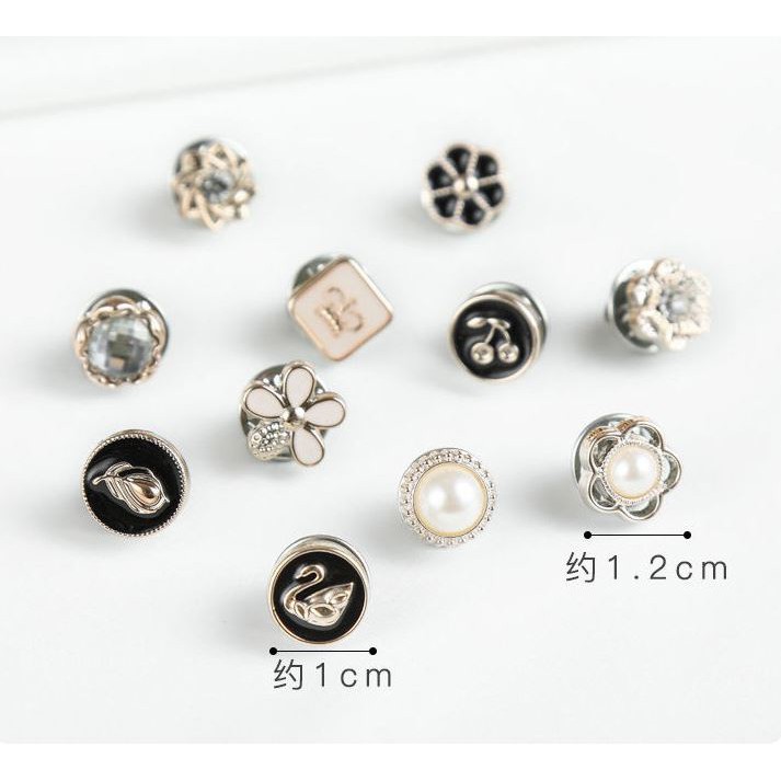 Set 10 Ghim Cài Mini Siêu Dễ Thương (Set of 10 Super Cute Mini Pins)