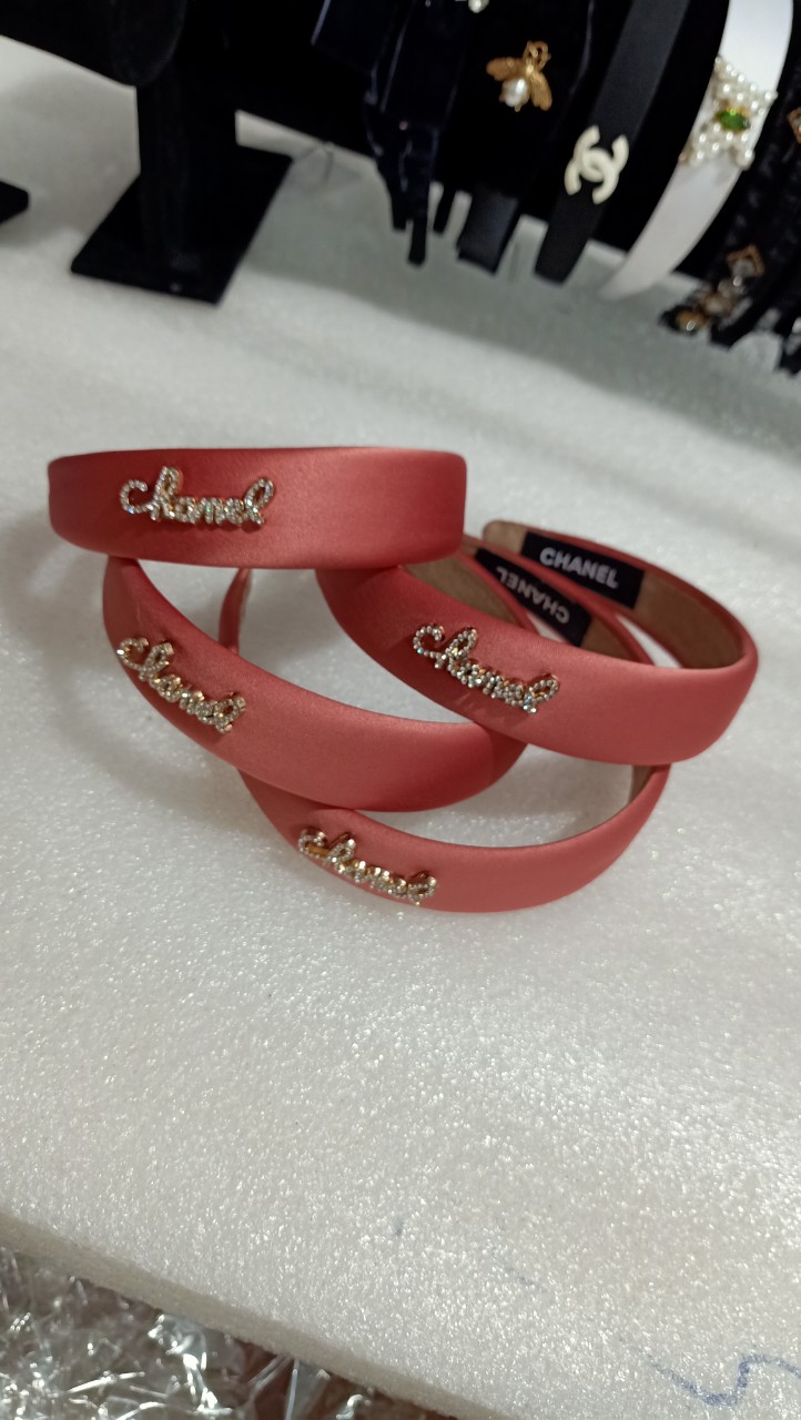 Băng Đô Lụa Cao Cấp, Băng Đô Lụa Gắn Logo C.h.a.n.e.l