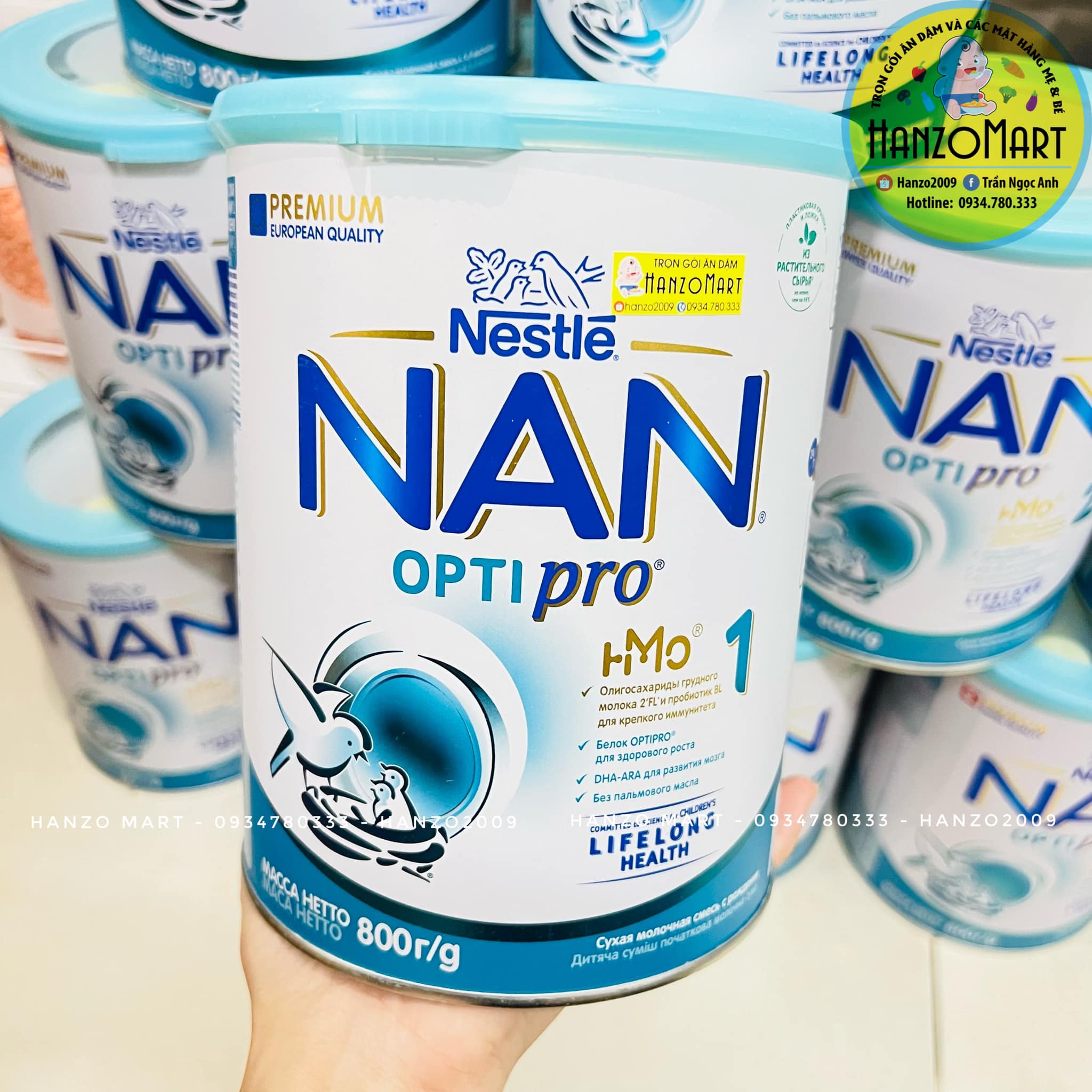 Sữa Nan Nga 800gr đủ số 1,2,3,4 mẫu mới date mới