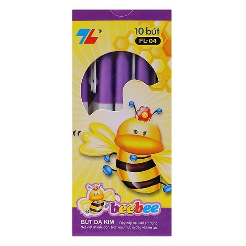[HCM]Hộp 10 bút lông kim FL04 Bebe