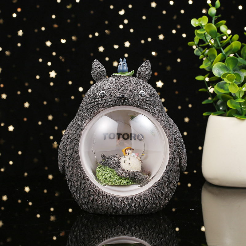 Đèn ngủ TOTORO để bàn trang trí có đèn phát sáng