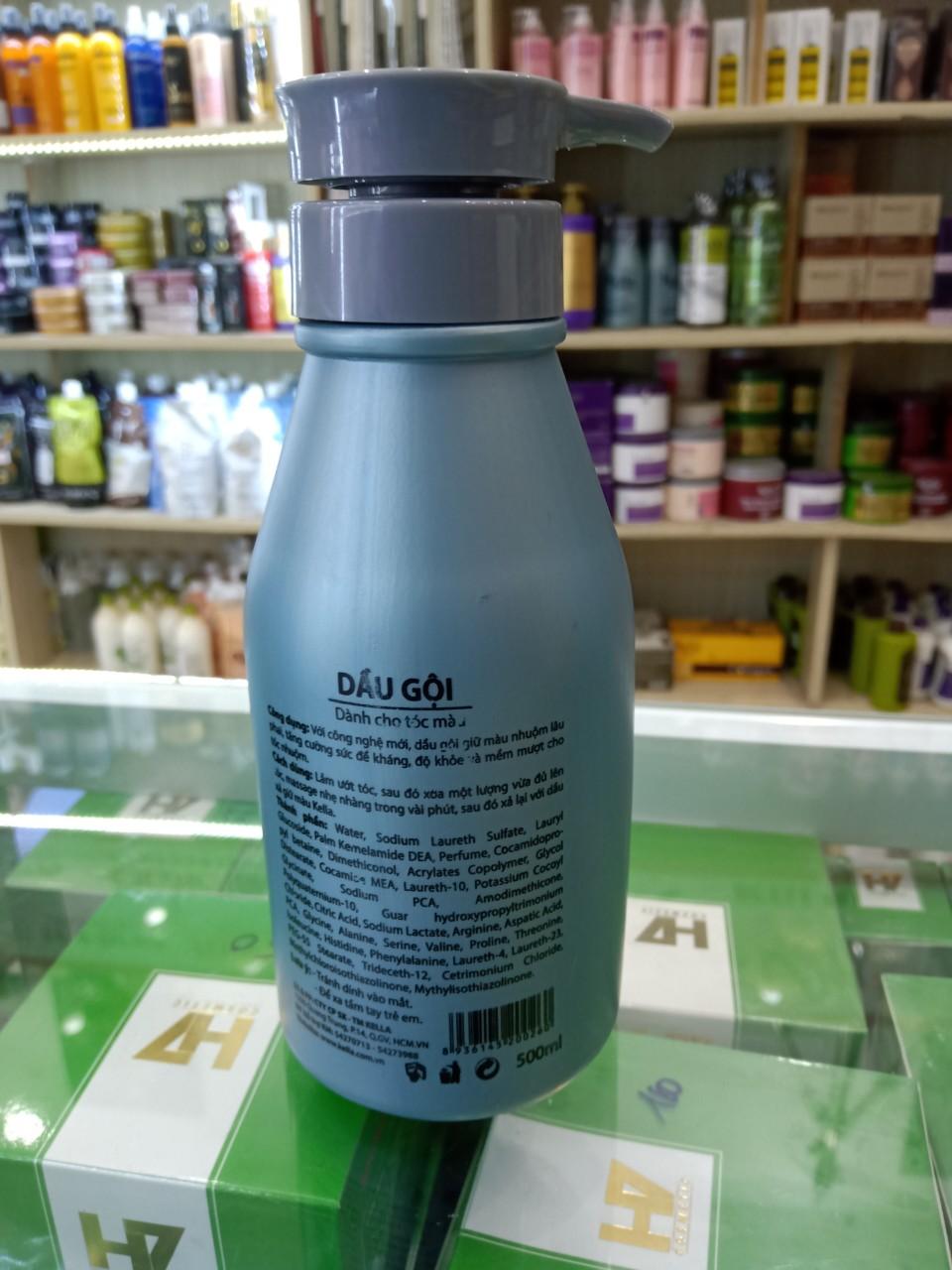 Dầu gội KELLA dành cho tóc màu 500ml Xám
