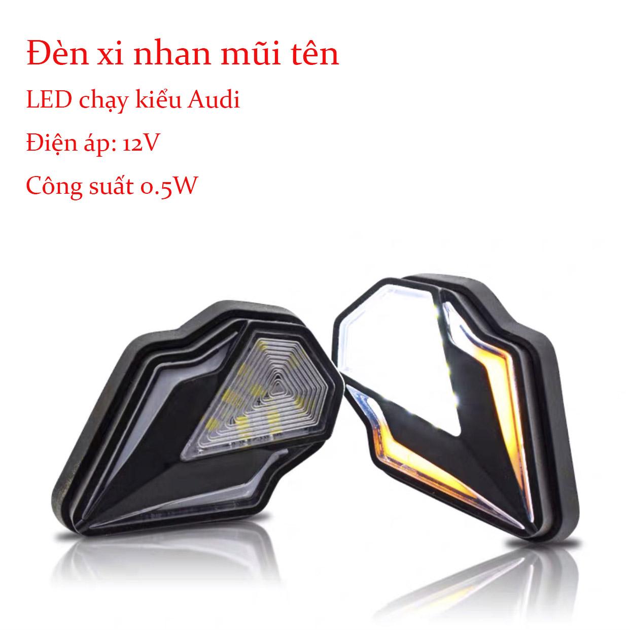 Đèn xi nhan ngắn audi - Đèn xi nhan độ cao cấp- Xi nhan mũi tên hàng đẹp
