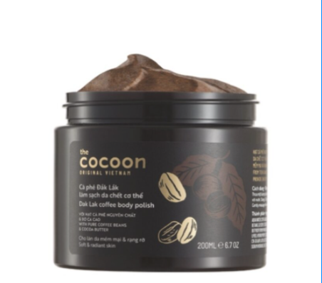 Cà phê Đắk lắk làm sạch da chết COCOON 200ml
