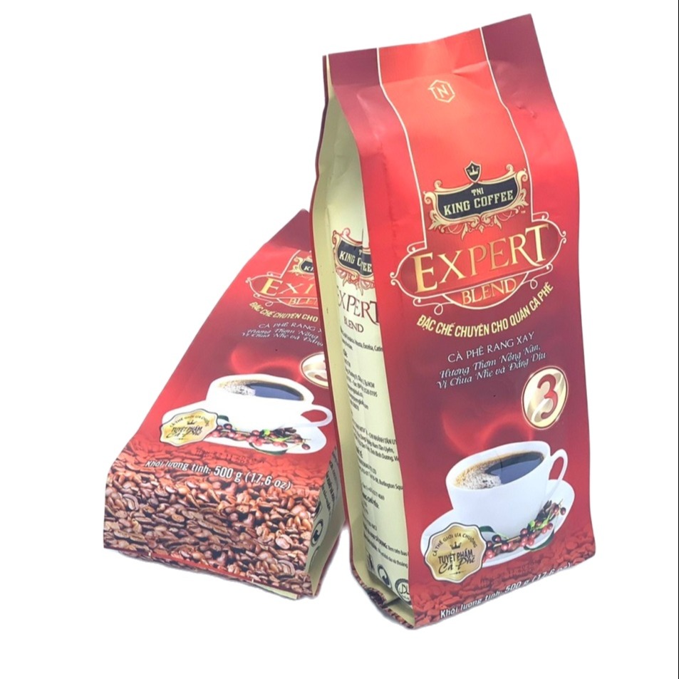 1Kg - Cà phê King Coffee pha phin EXPERT BLEND 3( Combo 2 Gói x 500gam)