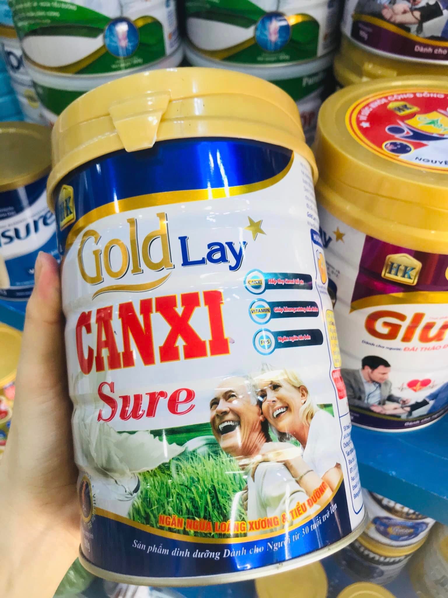 Sữa GoldLay Canxi 900g ngừa loãng xương tiểu đường date mới