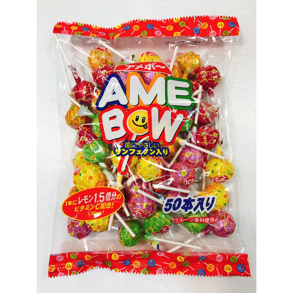 Kẹo mút trái cây Amebowl Ribon Nhật Bản
