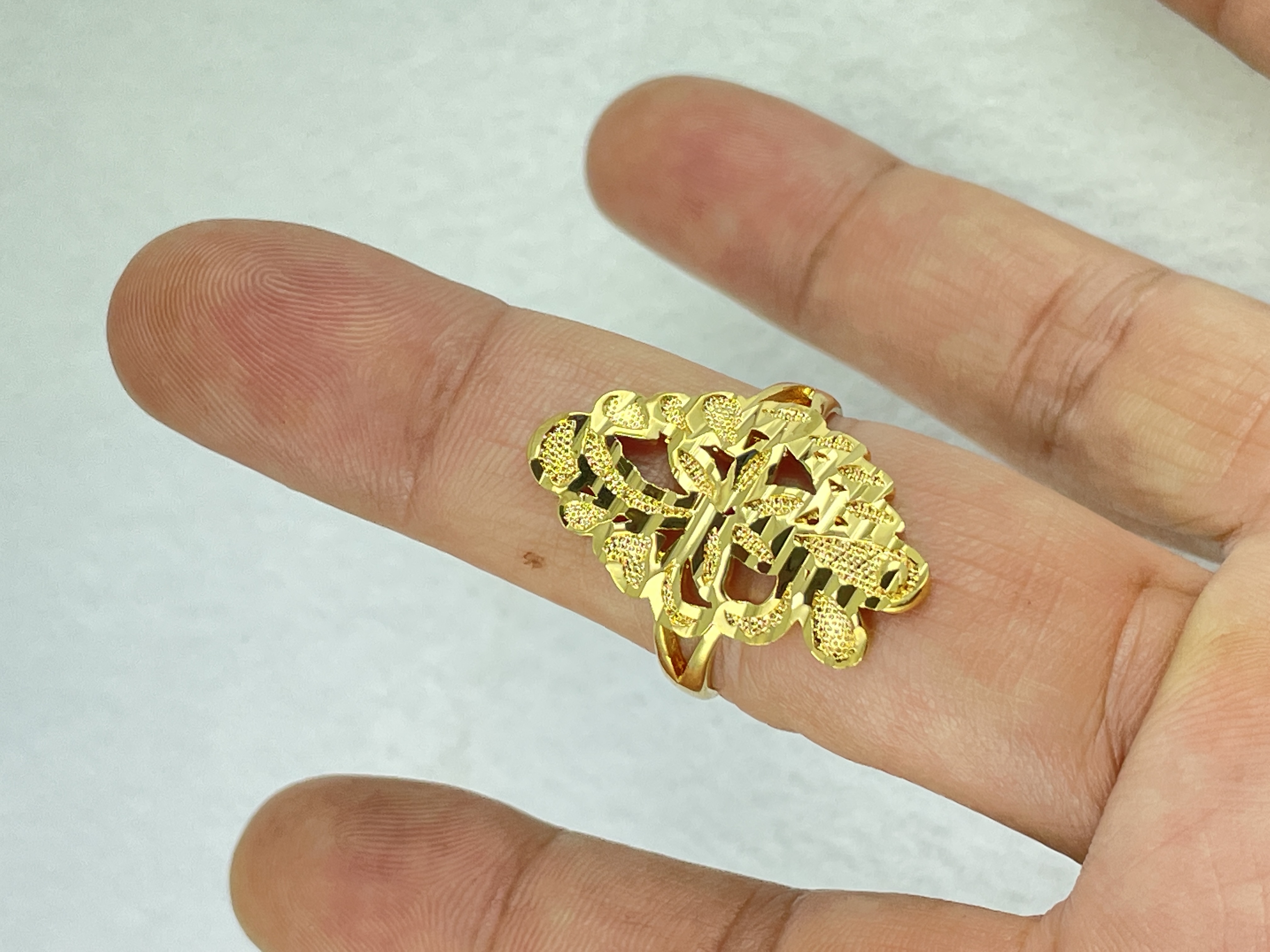 Nhẫn nữ mạ vàng 24k sáng bóng