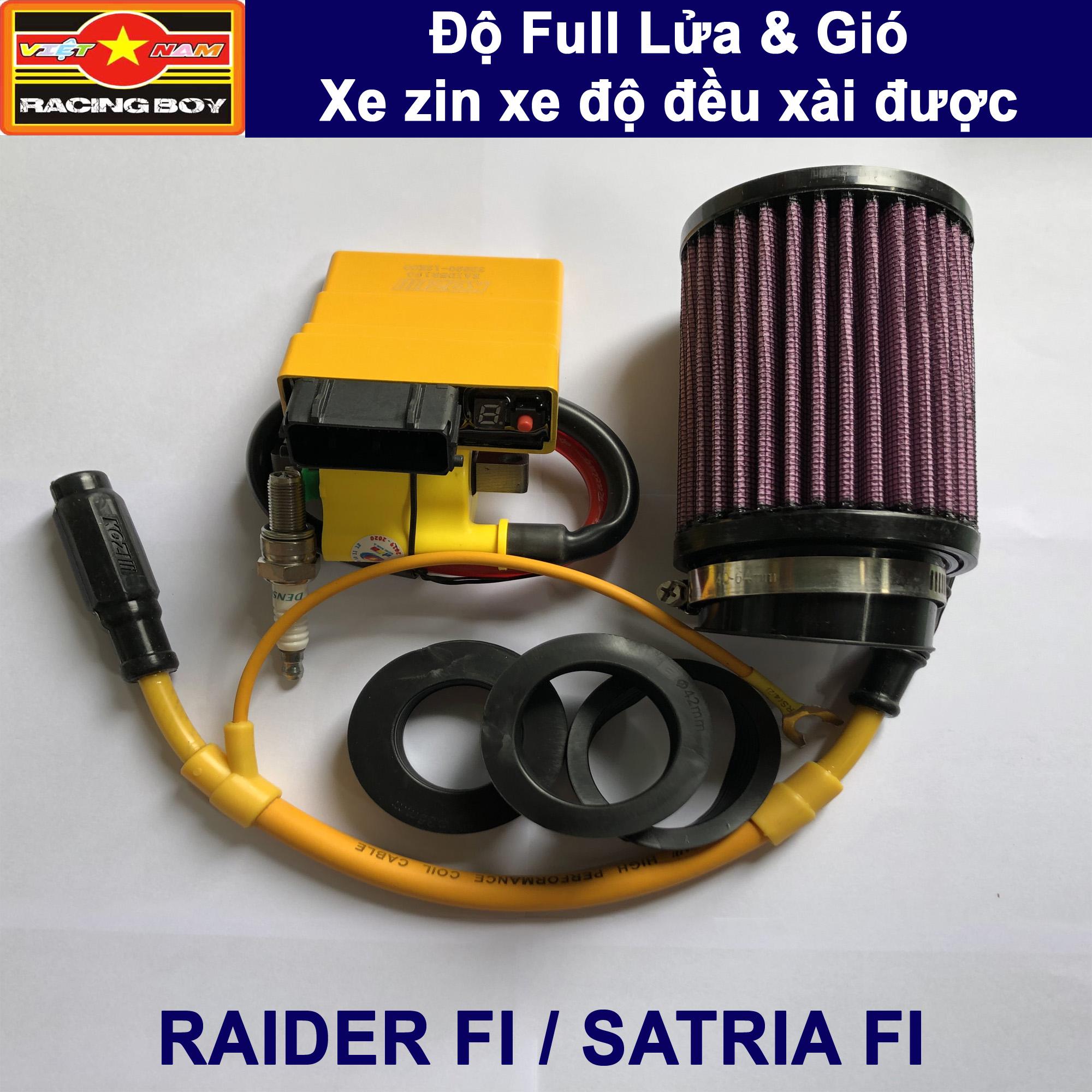 Full bộ lửa gió cho Raider FI, Satria FI