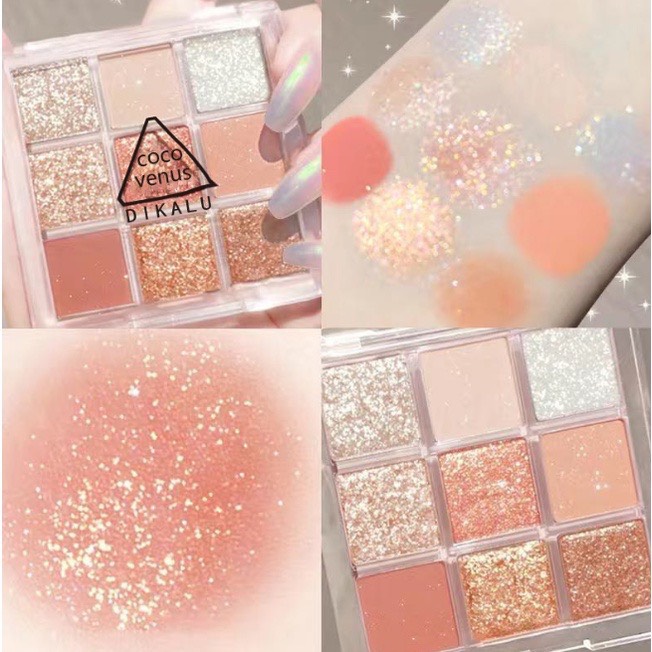 Bảng Phấn Mắt 9 Màu Dikalu Coco Venus