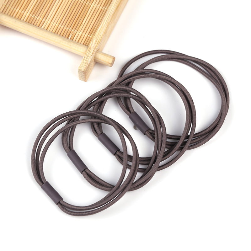 Combo 10 dây buộc tóc trơn nhiều màu phong cách Hàn Quốc