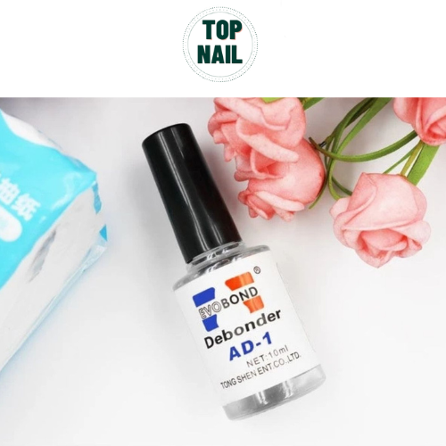 Nước sáng đá phá tháo móng giả, Chai gel tháo móng nail AD