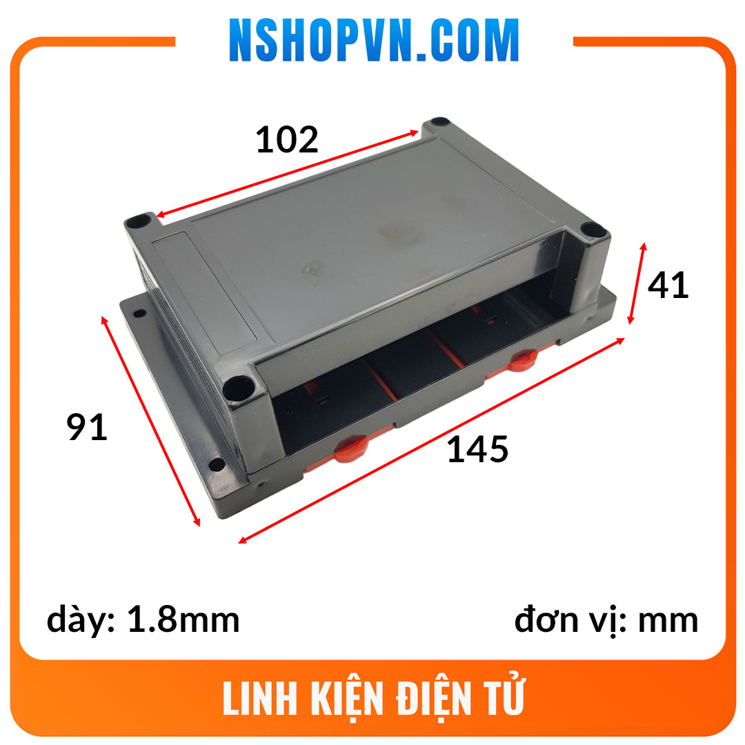Hộp nhựa PLC 145x91x41mm