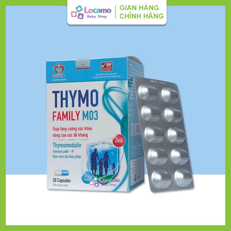 Thymo Family M03 bổ sung Beta glucan Thymomodulin và kẽm giúp tăng ...