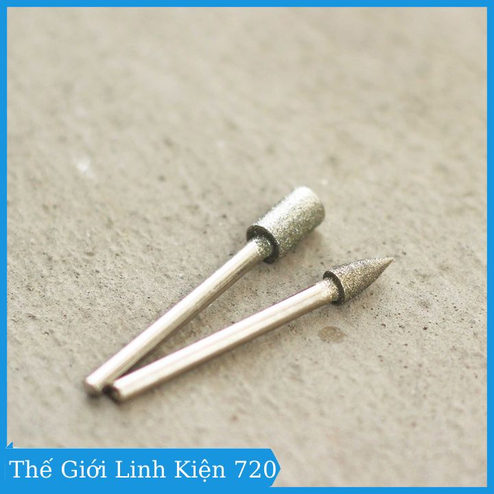 Đầu mài kim cương trục 3mm