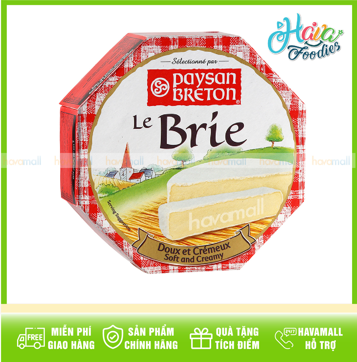 CHỈ GIAO HỎA TỐC HCM Phô Mai Brie Paysan Breton 125gr