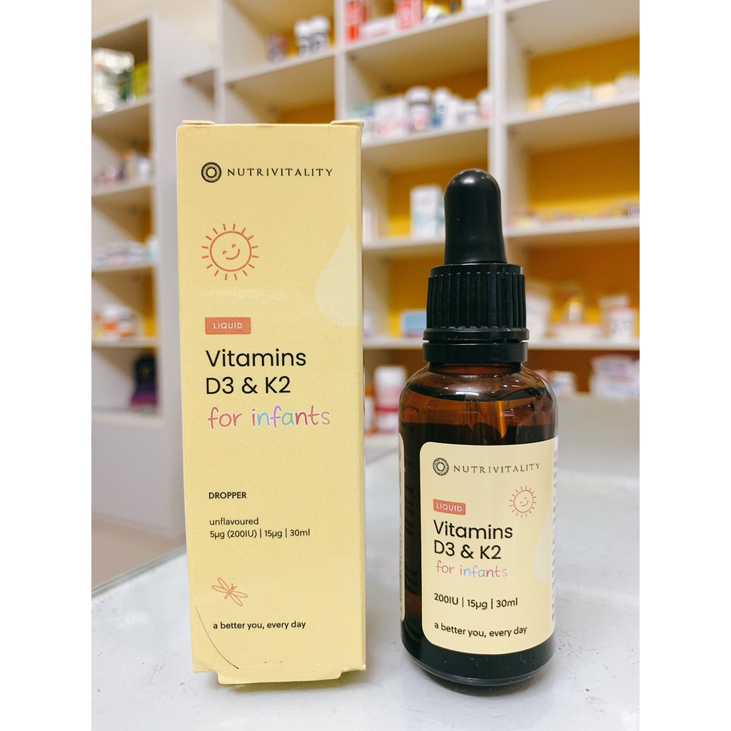 D3k2 Mk7 Nutrivitality Anh Quốc 30ml [MẪU MỚI]