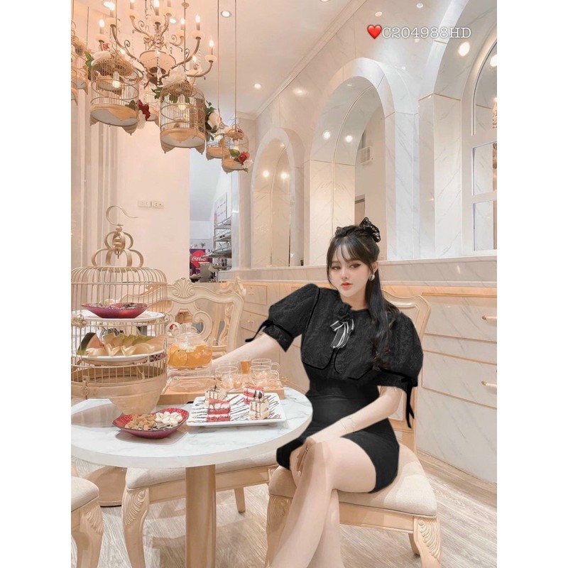 [HCM]Đầm Ren Bigsize 60=>90KG