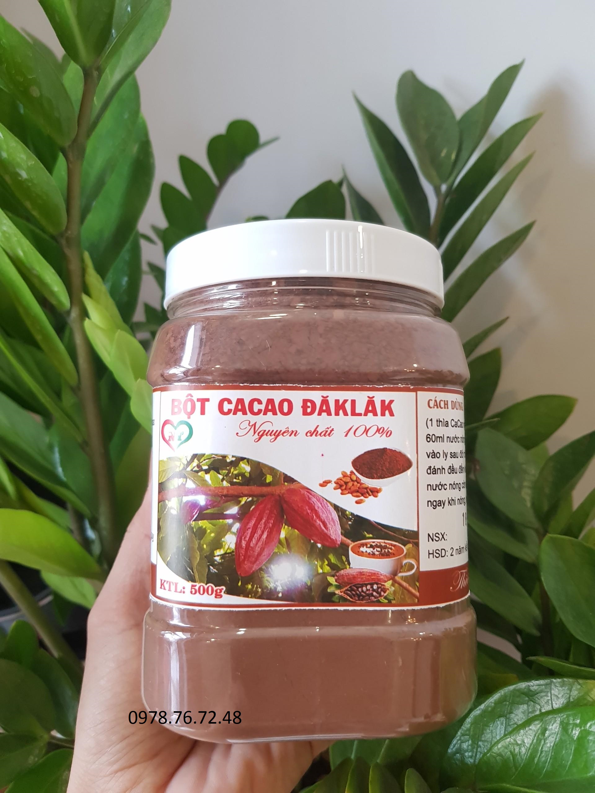 [hot]Bột cacao Dak Lak nguyên chất 500g