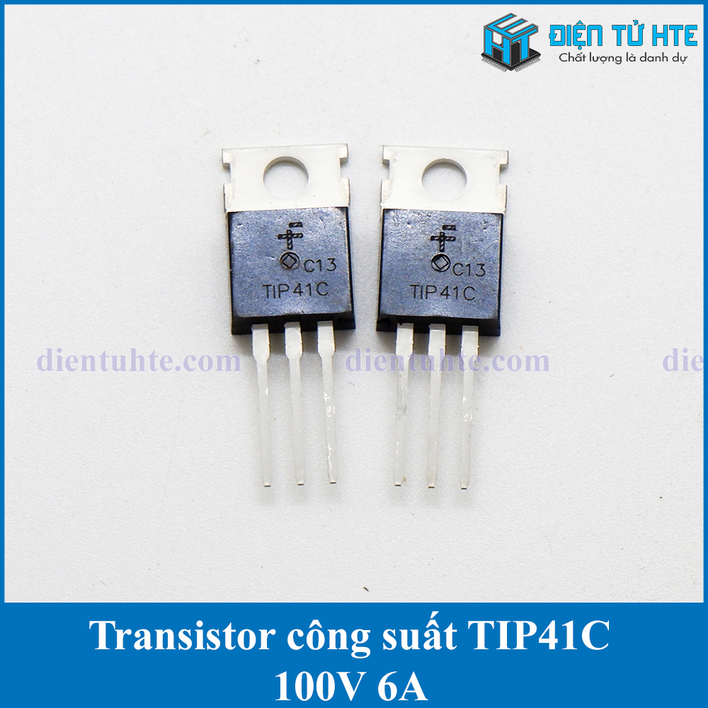 Combo 4 con Transistor công suất NPN TIP41C 100V 6A TO-220