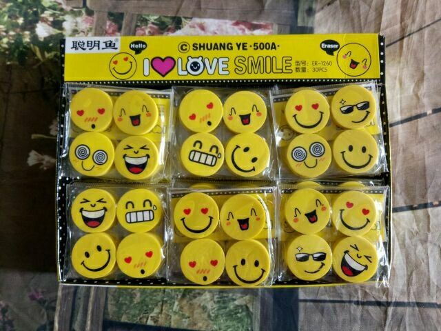 Set 4 cục gôm I smile
