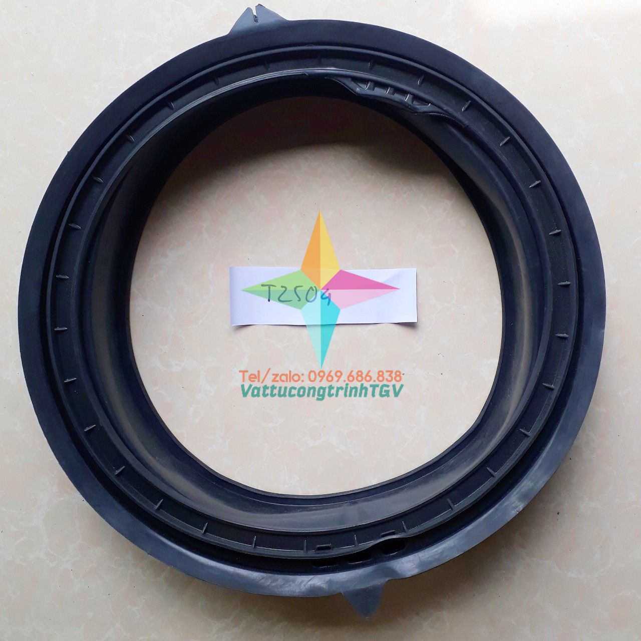 Gioăng ron cao su cánh cửa máy giặt AQUA Model D850A - D850A