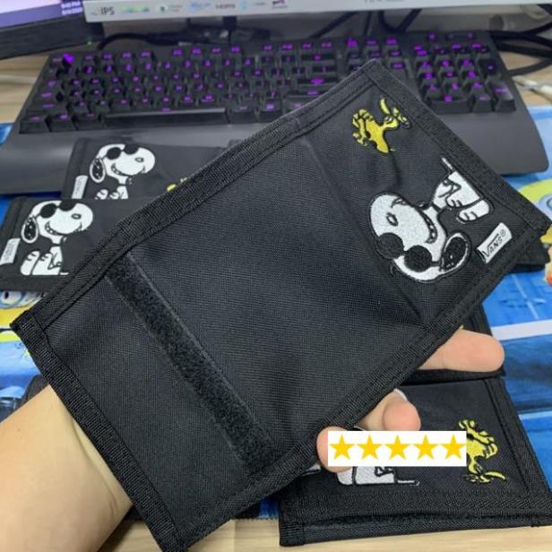 Túi Ví Van.s x Peanuts Slipped Black Wallet Bóp Ví mini Snoopy