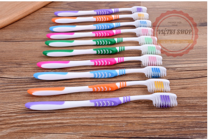 Combo 10 bànchải đánh răng than tre hoạt tính với lông bàn chải mềm mại