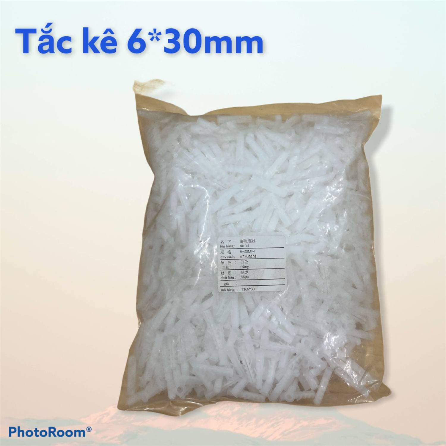 Tắc kê nhựa 6*30mm