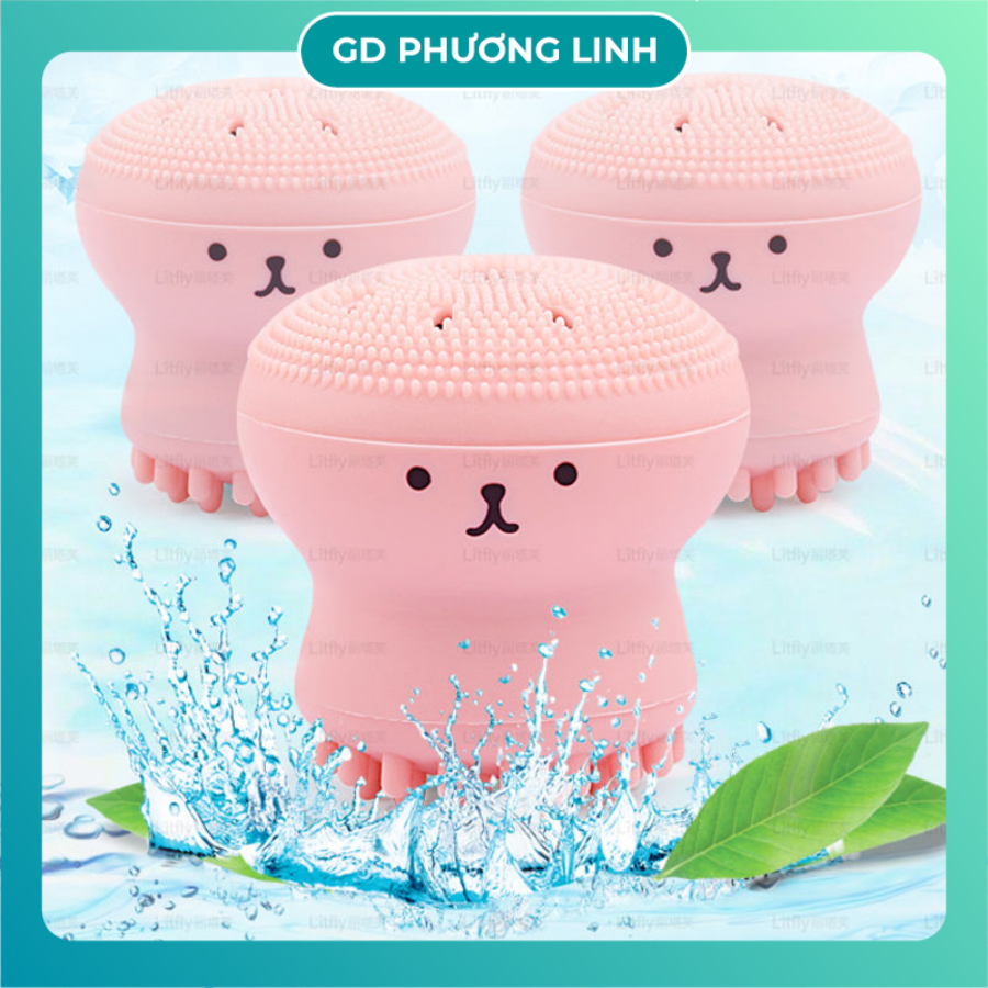 Cọ Rửa Mặt Bạch Tuộc Làm Sạch Sâu Da Mặt