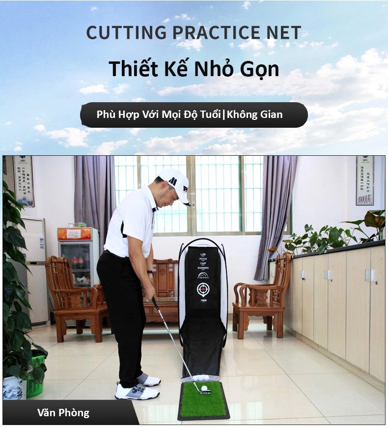 LƯỚI TẬP CHIP GOLF - PGM CUTTING PRACTICE NET - LXW017