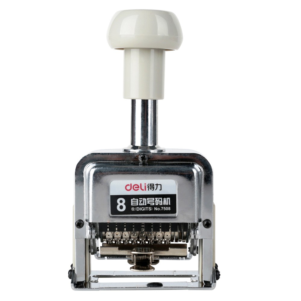 Máy dập dấu nhảy 6/7/8/9/10 số deli