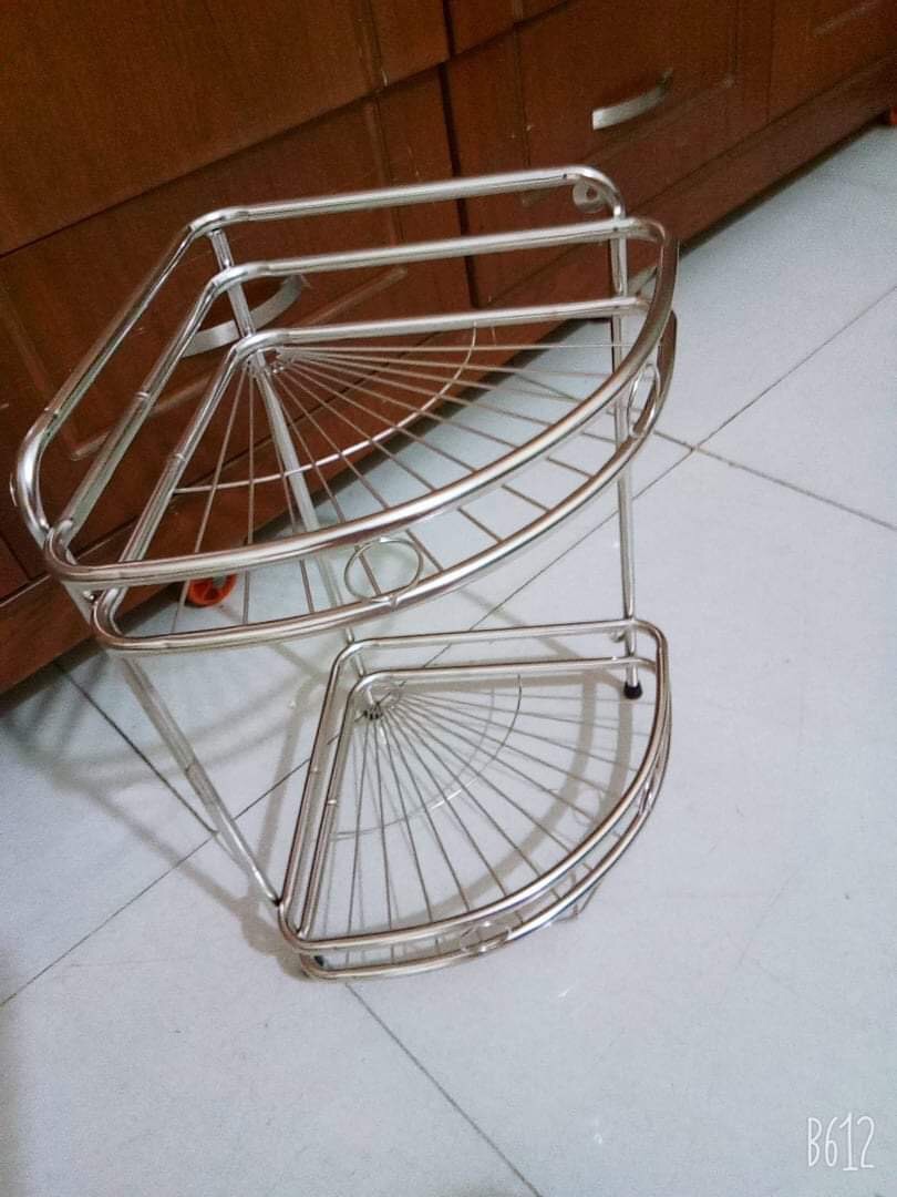 [HCM]Kệ góc đứng nhà tắm inox